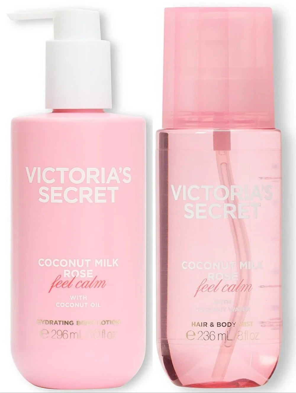 Victoria's Secret Coconut Milk Rose Body Lotion & Hair & Body Mist Set NEW